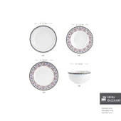 Karaca Forever Bone Melen 24 Parça 6 Kişilik Yemek Takımı thumbnail 2