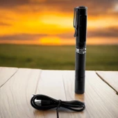 Beyaz Işık  Kamp Lambası Gece Aydınlatma 5 W Led Sağlam El Feneri Şarjlı Modlu Işıldak thumbnail 2