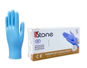 Stone Nitril Pudrasız Mavi Muayene Eldiveni 100' lü Paket Small - 1