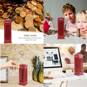 Telefon Kulübesi Metal Kumbara İngiltere Londra 18cm thumbnail 5