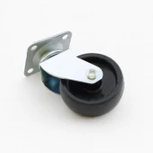 Tablalı Dönerli Koltuk Mobilya Tekerleği 50 MM Siyah Renk Dayanıklı Yük Taşıma Sanayi Tekeri thumbnail 4