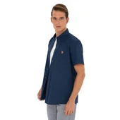 Pamuklu Regular Fit Kısa Kollu Gömlek Erkek GÖMLEK G081GL0041829502 thumbnail 7