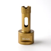 Granit Mermer Seramik Fayans Delme UcuElmas Kaplı 16 mm Matkap Uyumlu Dayanıklı Performanslı Kesici thumbnail 5