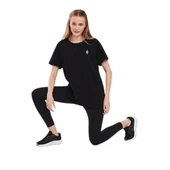 Kadın Siyah Tshirt - 5