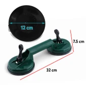 Çiftli Plastik Vantuz Cam Vakumlu Fayans Ahşap Tutucu Taşıma Araba Kaporta Göcük Çektirme 2'li thumbnail 2