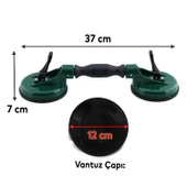 Plastik Çiftli Vantuz Cam Vakumlu Fayans Ahşap Tutucu Taşıma Araba Kaporta Göcük 2'li Çektirme thumbnail 3