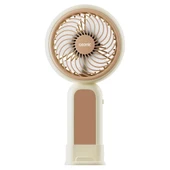 Asonic AFN21 Krem 250mAh Dahili Pil Elde Taşınabilir Masaüstü Usb Fan Şarjlı Type-c Şarj thumbnail 1