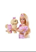 Barbie Uyumlu Dostlar Sarı Saçlı Bebek ve Köpekçiği JFP35 JFP36 Lisanslı Ürün thumbnail 3