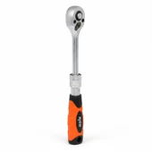 Uzayabilir Cırcır Kolu 72 Diş 1/4 İnç Lokma Anahtarı Çelik Profesyonel Yüksek Tork İnce Yapı - 4