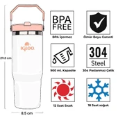 Igloo Powder Termos 900ml-BEYAZ - 4
