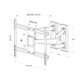 OEM 42" - 55" - 65" - 75" Çift Kollu Hareketli TV Askı Aparatı - 3