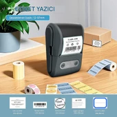 Mpı P1 Termal Yazıcı Etiket Yazıcısı Kablosuz Mini Taşınabilir Bluetooth, USB Şarjlı, Android, iOS - 5