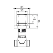 Bocchi Rado Ankastre Stop Valf Yuvarlak Rozet - 2