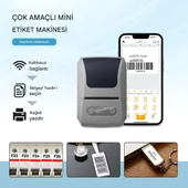 Mpı P1 Termal Yazıcı Etiket Yazıcısı Kablosuz Mini Taşınabilir Bluetooth, USB Şarjlı, Android, iOS - 7