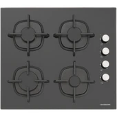 Silverline BO6504B01 - CS5343B01 - 3457 Soho 60 Siyah Cam Ankastre Set thumbnail 3