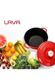 LAVA DÖKÜM YUVARLAK TENCERE DÖKÜM DEMİR KAPAK NEW HERİTAGE SERİSİ ÇAP(Ø)26CM. - 8