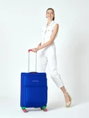 Benetton Kabin Boy Kumaş Valiz Saks Mavi Bnt2800 - 6