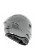 AXXIS DRAKEN S SOLID V.2 A2 GLOSS GRAY KASK ( CIFT VIZOR ) - 2
