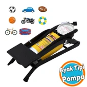 Ayak Tipi Pompa Tekli Teker Araç Bisiklet Top Bot Lastik Şambrel Şişirme Pompası Tek Pistonlu 1 Adet thumbnail 1