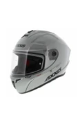 AXXIS DRAKEN S SOLID V.2 A2 GLOSS GRAY KASK ( CIFT VIZOR ) - 1