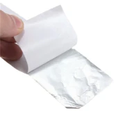 Alüminyum Folyo Bant Yapışkanlı 72 mm x 20 Metre Yanmaz Soba Borusu Bandı - 4