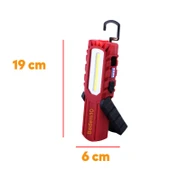 Mıknatıslı İş Lambası Led El Feneri Askılı Işıldak Kamp Lambası 5+1 W Şarjlı Gece Lambası 4400 mAh thumbnail 3