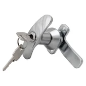 Mandallı Kollu T Tipli Dolap Çekmece Kilidi 2 Anahtarlı Metal Mobilya Elektrik Pano Kilidi 1 Adet thumbnail 4