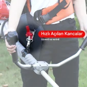 Sırt Tipi Askılı Omuz Destekli Motorlu Çim Biçme Tırpan Taşıma Askısı Kemeri Kayışı Yeleği Aparatı thumbnail 2