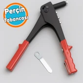 Perçin Tabancası Profesyonel Ergonomik Saplı Dayanıklı Metal Gövde 24 cm El Aleti - 1