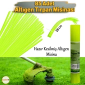 85 Adet (28 cm) Hazır Altıgen Çubuk Motorlu Tırpan Misinası Bahçe Dayanıklı Ot Biçme İpi Çubuk 4 mm - 2
