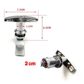 Mandallı Kollu T Tipli Dolap Çekmece Kilidi 2 Anahtarlı Metal Mobilya Elektrik Pano Kilidi 1 Adet thumbnail 2