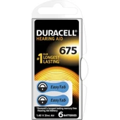 DURACELL 675 İŞİTME CİHAZ KULAK PİLİ 6 PARÇA  1 KUTU (5284) thumbnail 1