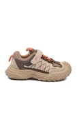 Marcokids Bej Cırtlı Kaymaz Hafif Esnek Erkek Çocuk Spor Ayakkabı 22676 F - 2