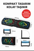 Renk Kodlu Katlanabilir Şınav Tahtası – 22 Delikli Profesyonel Antrenman ve Egzersiz Seti thumbnail 6