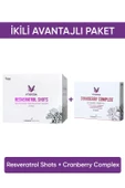 İkili Avantajlı Paket 3 (Resveratrol Shots + Cranberry Complex) thumbnail 1
