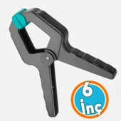 Plastik Tutacaklı Yaylı Kıskaç İşkence 150MM Marangoz ve Atölye Pratik Kullanım Ergonomik Tasırım - 1