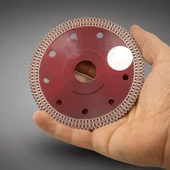 Turbo Kanallı Elmas Testere Kesim Kesici Çapaksız Seramik Mermer Granit Diski 115x22.23 mm 4.5 İnç thumbnail 3