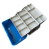 Captain 3 Raflı Mavi Balıkçı Kutusu thumbnail 2