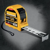 Şerit Metre Darbeye Dayanıklı Kilitli 5 Metre x 25 mm Oto Kilitli Mezura Ölçüm Aleti - 3