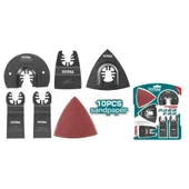 Çok Amaçlı Kesici Uç Seti 15 Parça Ahşap Metal Zımpara Testere Bıçak Kazıyıcı Uyum thumbnail 5