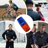 Bisiklet Feneri Çakarlı Yaka Lambası Kafa Bel Işık Led Şarj Edilebilir Far Motor Kamp Su Geçirmez thumbnail 2