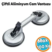 Çiftli Vakumlu Alüminyum Cam Vantuzu Fayans Ahşap Metal Tutucu Taşıma Araba Kaporta Göcük Çektirme thumbnail 1