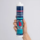 Kahverengi Silikonize Mastik Boyanabilir Suya Dayanıklı Solventsiz Banyo Pencere Yapı Dolgu Malzeme thumbnail 2