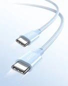 UGREEN USB-C 100W 5A QC PD Örgülü Hızlı Şarj Kablosu, 1 Metre, Mavi, 65253 thumbnail 2