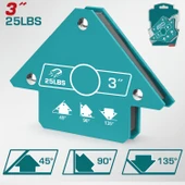 Kaynak Köşe Tutucu Manyetik 3" Mavi Güçlü Mıknatıs Kaynak Aparatı Metal Montaj Aparatı thumbnail 1