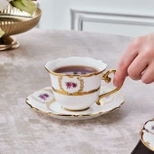 Karaca Royal Bone Elizabeth 2 Kişilik Çay Fincanı thumbnail 5