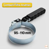 Çemberli Yağ Filtresi Anahtarı Mafsallı Kaymaz Saplı 95 110 mm CR-V Çelik Otomobil Araba Araç Bakım thumbnail 2