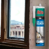 Genel Amaçlı Akrilik Mastik Silikon 325 GR Kapı Pencere Pvc Montaj Yalıtım Yapışma Antrasit Gri thumbnail 3