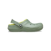 Crocs Classic Lined Clog Kids Çocuk Yeşil Terlik 207010-308 thumbnail 1