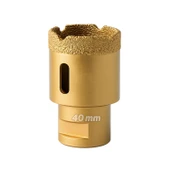 40 mm Elmas Kaplı Granit Mermer Seramik Fayans Delici Matkap Ucu Profesyonel Uzun Ömürlü Güçlü Kesici thumbnail 1